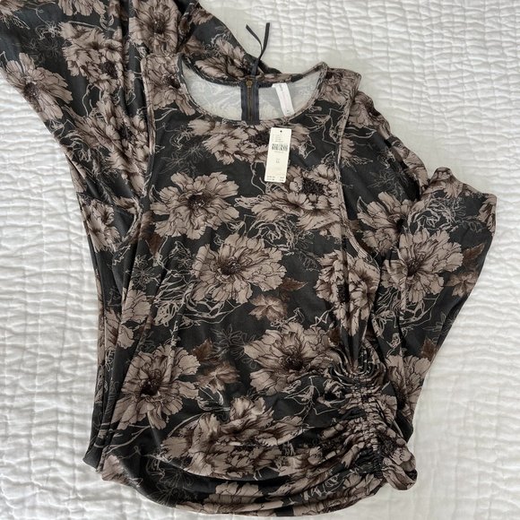 Anthropologie Black and Cream Asymmetrical Dress - Picture 8 of 13